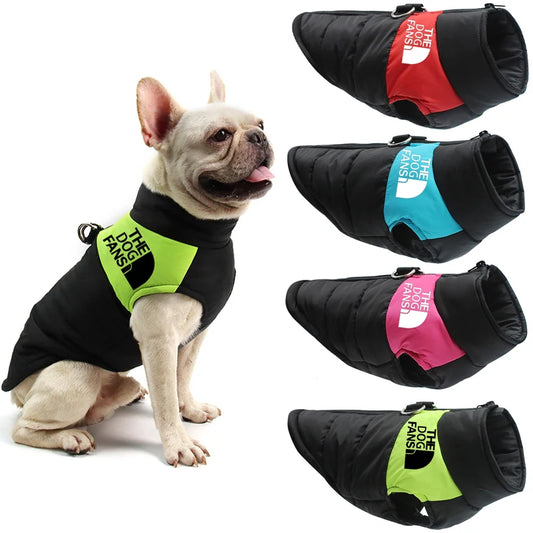 Winter Warm Pet Dogs Clothes Outfit Pet Vest Zipper Jacket Coats Waterproof For Small Medium Large Dogs French Bulldog Labrador