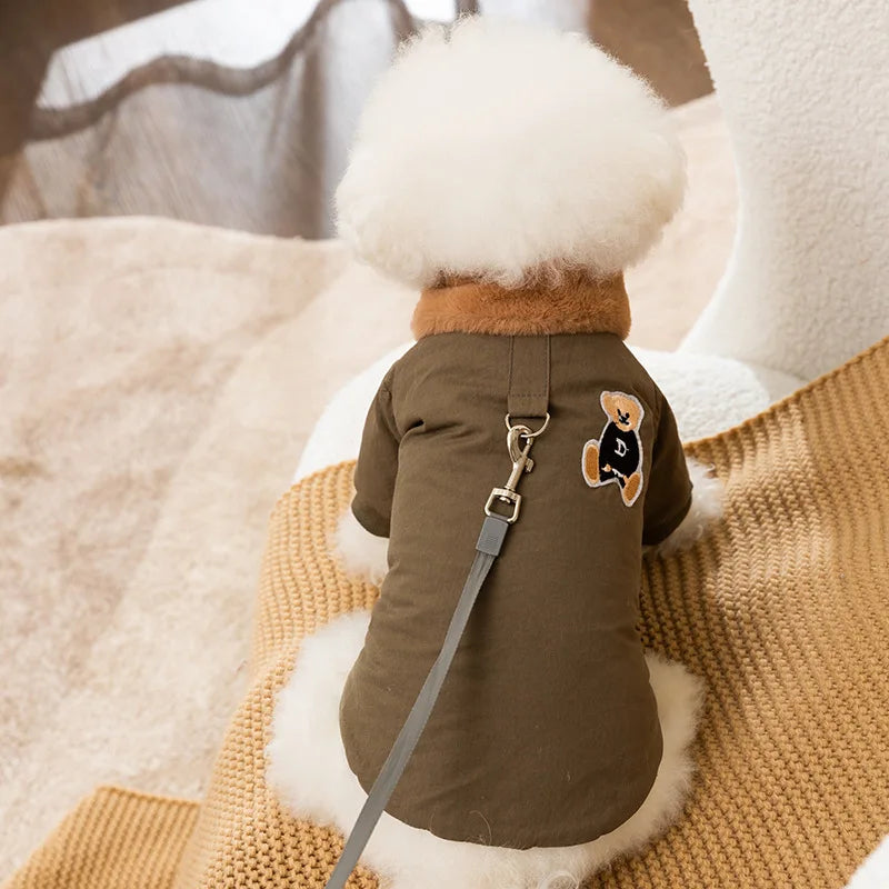 Waterproof Dog Jacket Pet Clothes Dog Coat Puppy Warm Overalls Chihuahua French Bulldog Costume High Collar Sweatshirt Winter