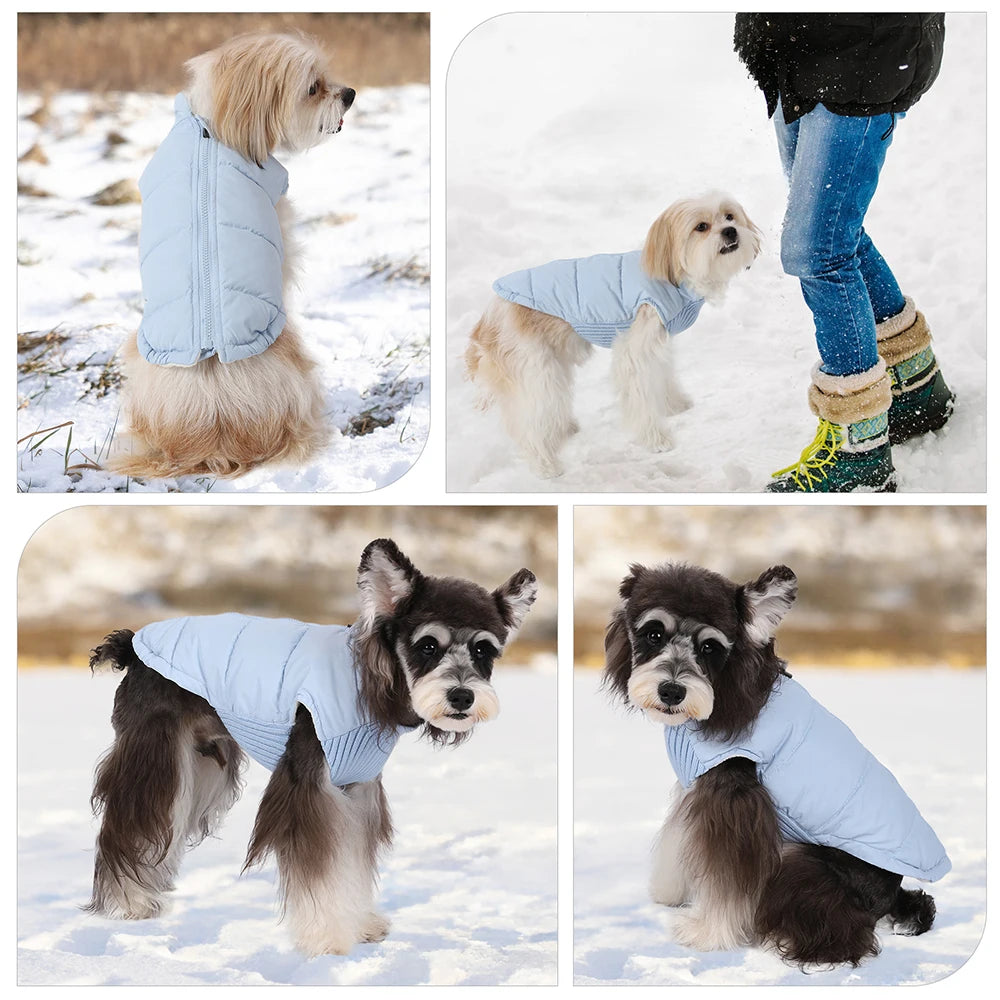 Winter Dog Clothes For Small Dog Warm Pet Dog Coat Jacket Windproof Padded Clothes Puppy Outfit Vest Yorkie Chihuahua Clothing