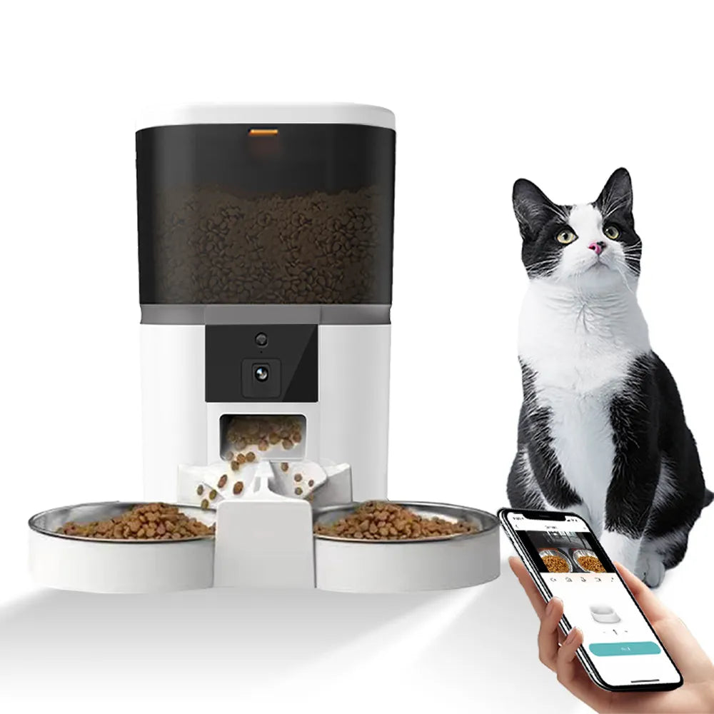 4L With HD Camera Automatic Pet Feeder Cat And Dog Food Automatic DispSPECIFICATIONSBrand Name: repetsunOrigin: Mainland ChinaIs Smart Device: YESPower Source: CHARGEMaterial: Stainless SteelMin Output: 4gType: DogsMax Output: 100gVoltShopDoggieworksShopDoggieworksHD Camera Automatic Pet Feeder Cat