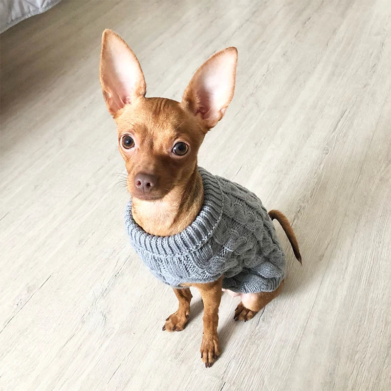 Knitted Clothes For Dogs Chihuahua Sweater For Small Dogs Winter Clothes For Sphinx Cat Dog Sweater For York Warm Dog Clothes