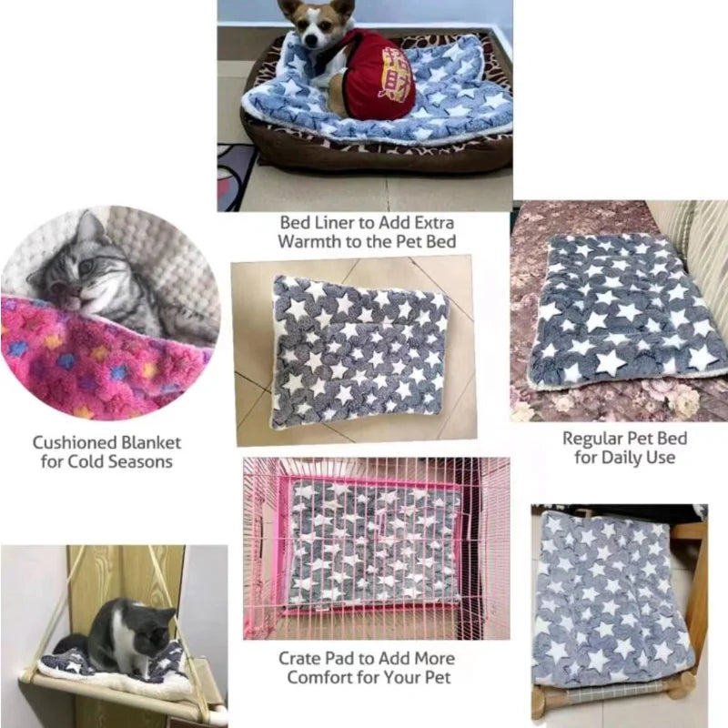 XS-3XL Warm Soft Pet Bed Mats Plush Pet Sleeping Mat for Dog Bed for Small Large Dogs Blanket Cat Bed  Warm Cat Mat Cushion