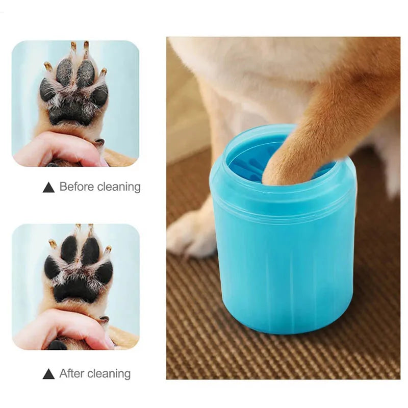 Pet Foot Wash Cup Portable Cat Dog Paw Cleaning Brush Soft Silicone Foot Washing Grooming Tools Foot Bath Dog Accessories