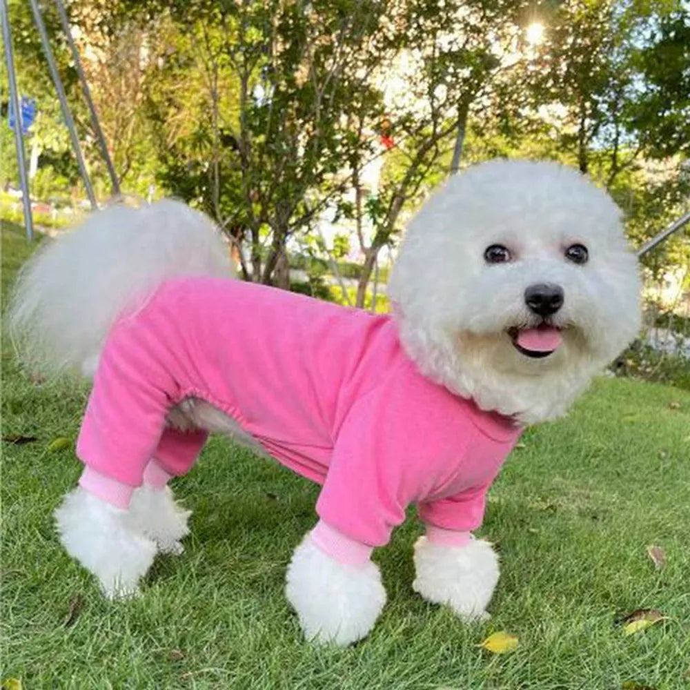 Winter Dog Pajamas Pet Clothes For Small Dogs Cat Pyjama Dog Puppy Jumpsuit for Medium Dogs Sleepingwear Warm Clothing Coat