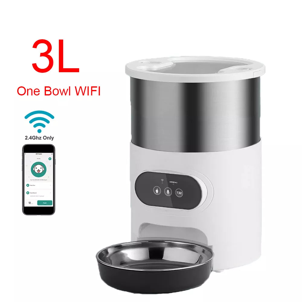 Tuya Smart APP Pet Feeder Cat And Dog Food Automatic Dispenser SuitablSPECIFICATIONSBrand Name: repetsunOrigin: Mainland ChinaIs Smart Device: YESPower Source: BatteryMaterial: Stainless SteelMin Output: 4gType: DogsMax Output: 7gVoltaShopDoggieworksShopDoggieworksTuya Smart APP Pet Feeder Cat