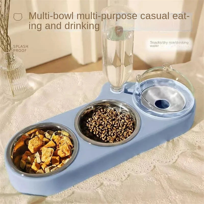 New Dog Bowl High-capacity Cat Dog Feeder Bowl Food Bowl Multi Functional Automatic Drinking Water Small Cat Dog Pet Supplies