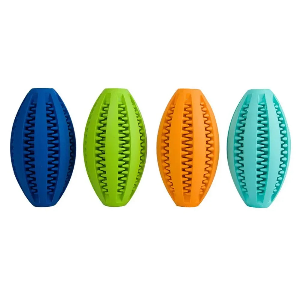 Pet Dog Chew Toys Teeth Cleaning Snack Ball Pet Dog Toy Ball Natural Rubber Super Tough Interactive Bouncy Pet Supplies