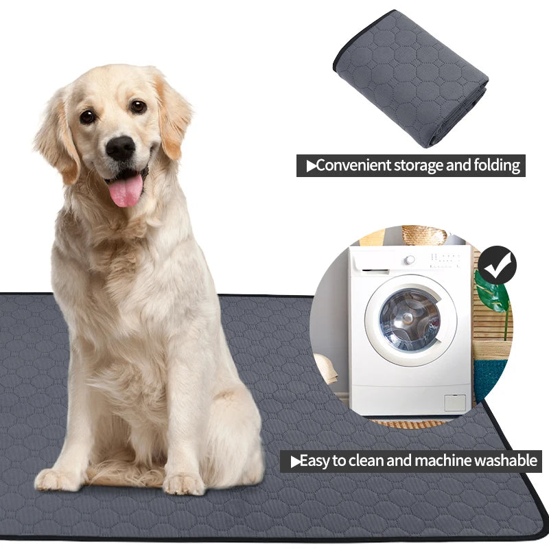 Reusable Dog Urine Mat Absorbent Super Washable Pet Pee Mat Cat Puppy Training Diaper Mat Pet Supplies for Car Seat Floor Sofa