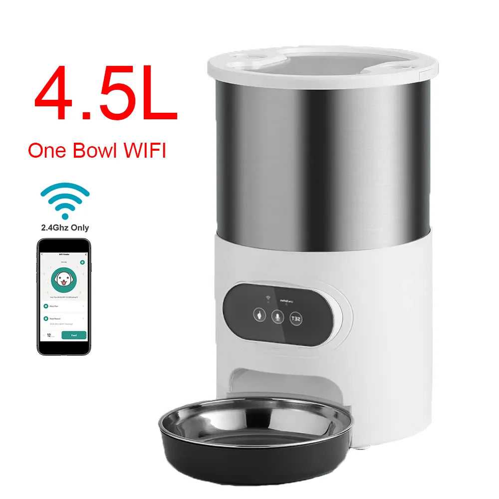 Tuya Smart APP Pet Feeder Cat And Dog Food Automatic Dispenser SuitablSPECIFICATIONSBrand Name: repetsunOrigin: Mainland ChinaIs Smart Device: YESPower Source: BatteryMaterial: Stainless SteelMin Output: 4gType: DogsMax Output: 7gVoltaShopDoggieworksShopDoggieworksTuya Smart APP Pet Feeder Cat