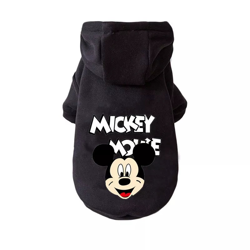 Disney Anime Pattern Dog Clothes Mickey Minnie Pet Dog Hoodie 