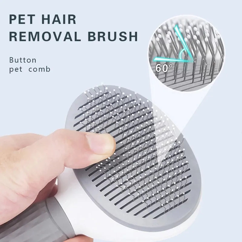 Pet Dog Brush Cat Comb Self Cleaning Pet Hair Remover Brush For Dogs CSPECIFICATIONSBrand Name: NoEnName_NullOrigin: Mainland ChinaMaterial: Stainless SteelType: DogsColor: Blue Pink Gray GreenAutomatic Fur Cleaning Grooming Tool: Pet ShopDoggieworksShopDoggieworksDogs Cats Grooming Tools Pets Dematting Comb Dogs Accessories