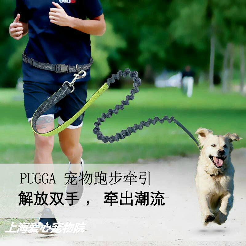 Running Hand Holding Rope Pet Dog Hand Holding Rope Running Sling Dog Running Hand Holding Rope Lace-up Waist Elastic Running Sling