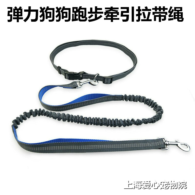 Running Hand Holding Rope Pet Dog Hand Holding Rope Running Sling Dog Running Hand Holding Rope Lace-up Waist Elastic Running Sling