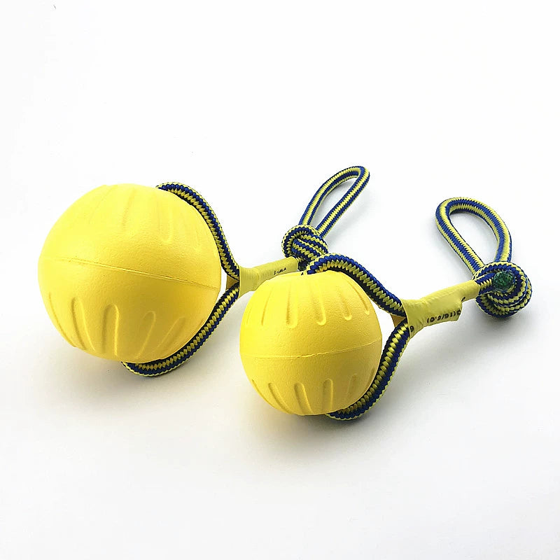 Dog Toy Ball Bite-Resistant Elastic Training Ball Border Collie Golden Retriever Malinois Medium Large Dog Pull Ring Frisbee Pet Supplies