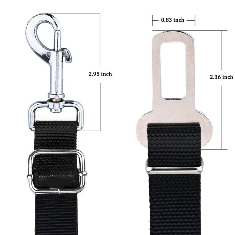 Car Safety Belt for Pet Dog Car Safety Buckle Fixed Rope Adjustable Contraction Band Car Dog Safety Rope