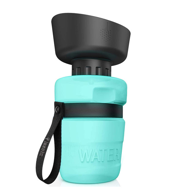 portable bpa free foldable dog water bottle