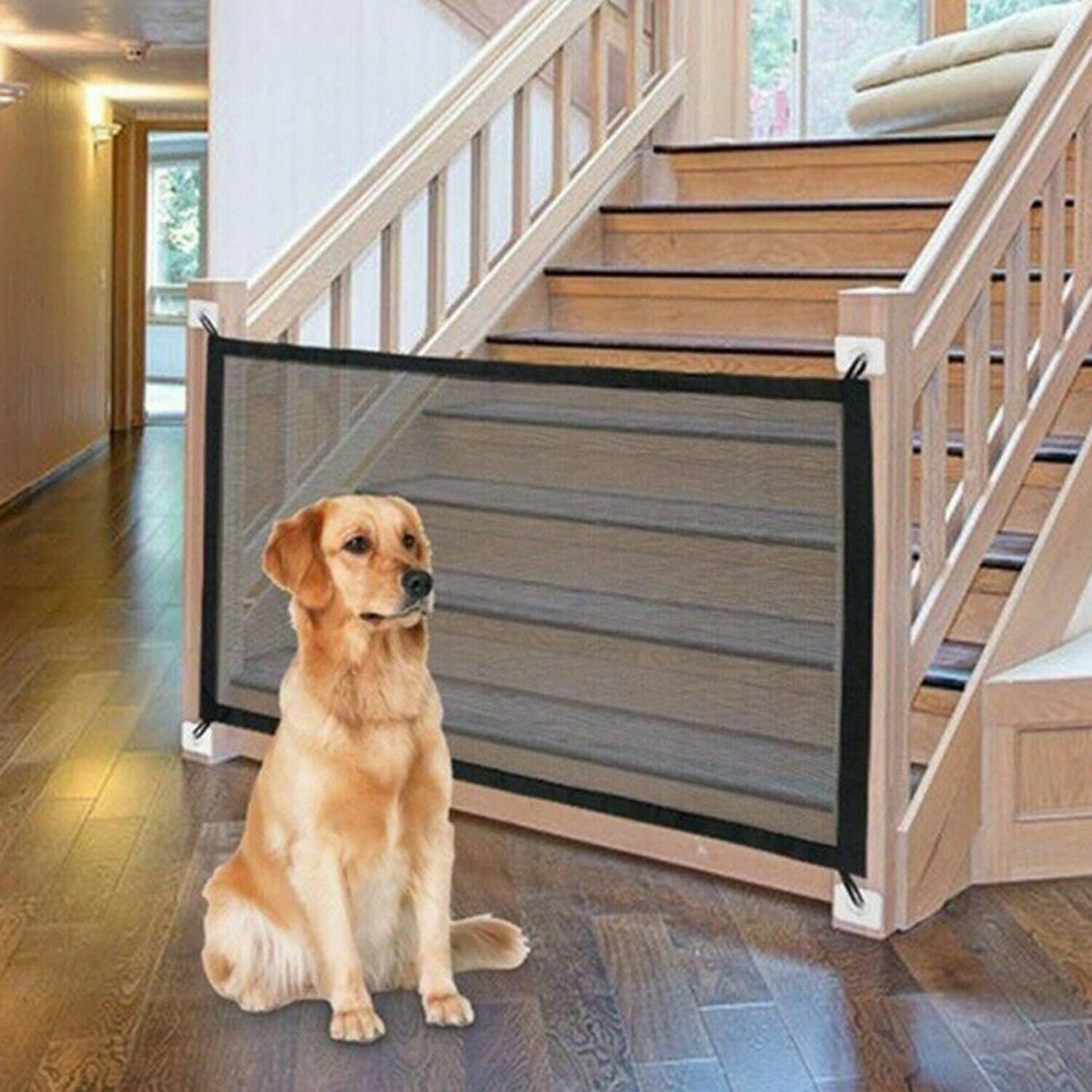 ingenious mesh magic pet gatebest stairs gate