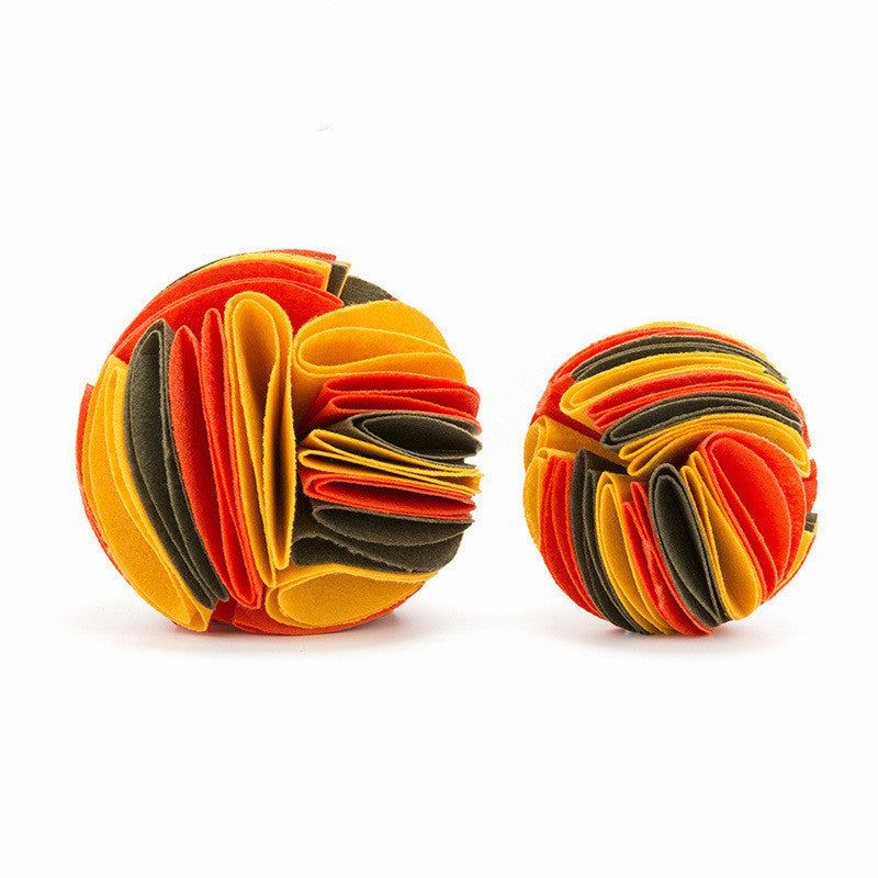 Snuffle Balls |  Pet Enrichment Toys What is Snuffle Balls for dogs?
A round(ish) ball made from fleece and strong nylon wire, the Snuffle Balls have hundreds of hiding spots amongst its folds. So, hidDog ToysShopDoggieworksShopDoggieworksPet Enrichment Toys