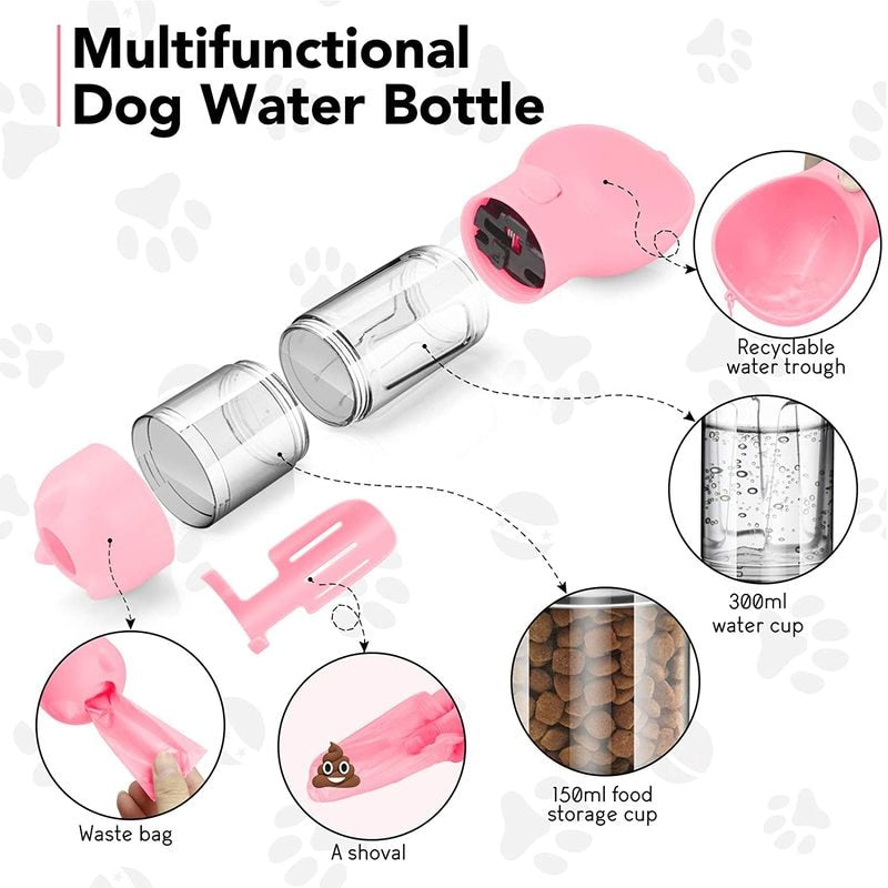 Dog Water BottlePROTABLE DOG WATER BOTTLE For Sale
2 in 1 Mufti-function Dog Water Bottle
AVELORA brings you a great solution for your pet's hydration needs with our range of pet suShopDoggieworksShopDoggieworksDog Water Bottle