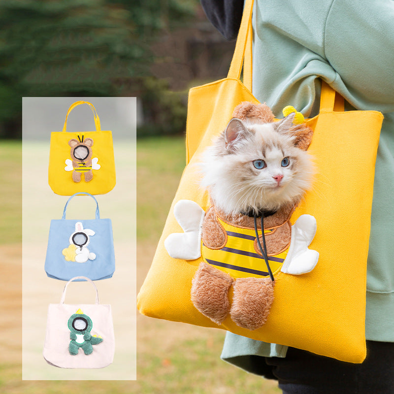 cute canvas pet bag