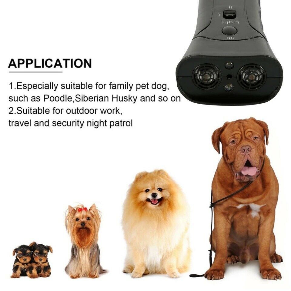 Ultrasonic Bark Control | Anti Dog Barking Trainer LED LightDog Ultrasonic Bark Control, Repellents &amp; Devices 

Training your pet can be easy—when you bring home the Ultrasonic Bark Control Device. This is a painless alteUltrasonic Anti Dog BarkingShopDoggieworksShopDoggieworksAnti Dog Barking Trainer LED Light