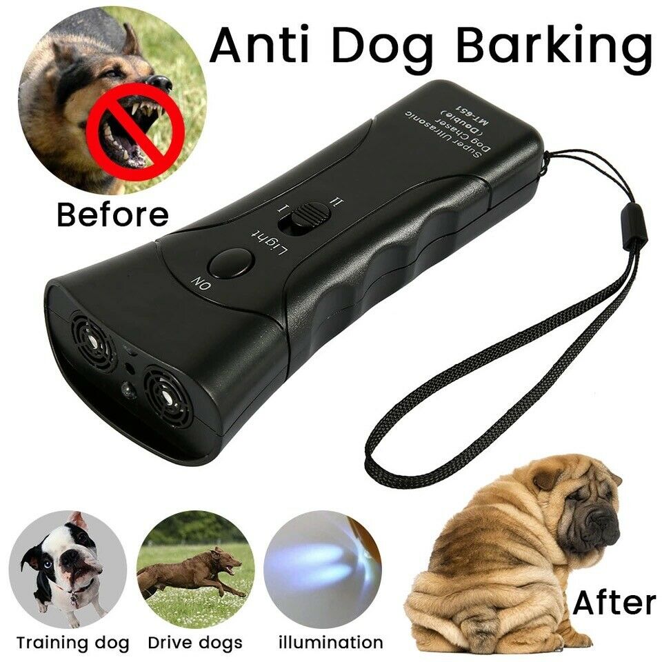 Ultrasonic Bark Control | Anti Dog Barking Trainer LED LightDog Ultrasonic Bark Control, Repellents &amp; Devices 

Training your pet can be easy—when you bring home the Ultrasonic Bark Control Device. This is a painless alteUltrasonic Anti Dog BarkingShopDoggieworksShopDoggieworksAnti Dog Barking Trainer LED Light